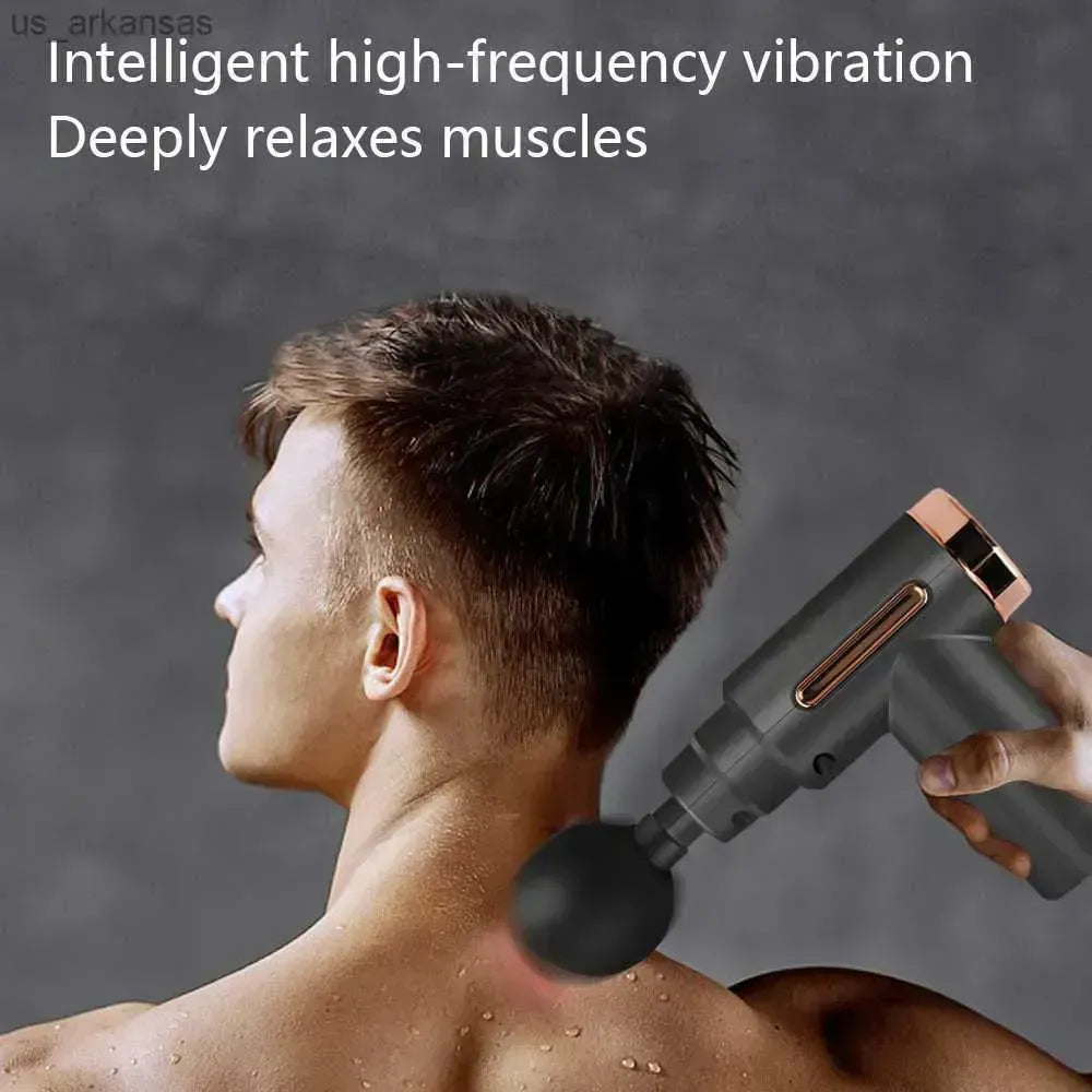Professional Smart Percussion Massage Gun With 4 Interchangeable Heads