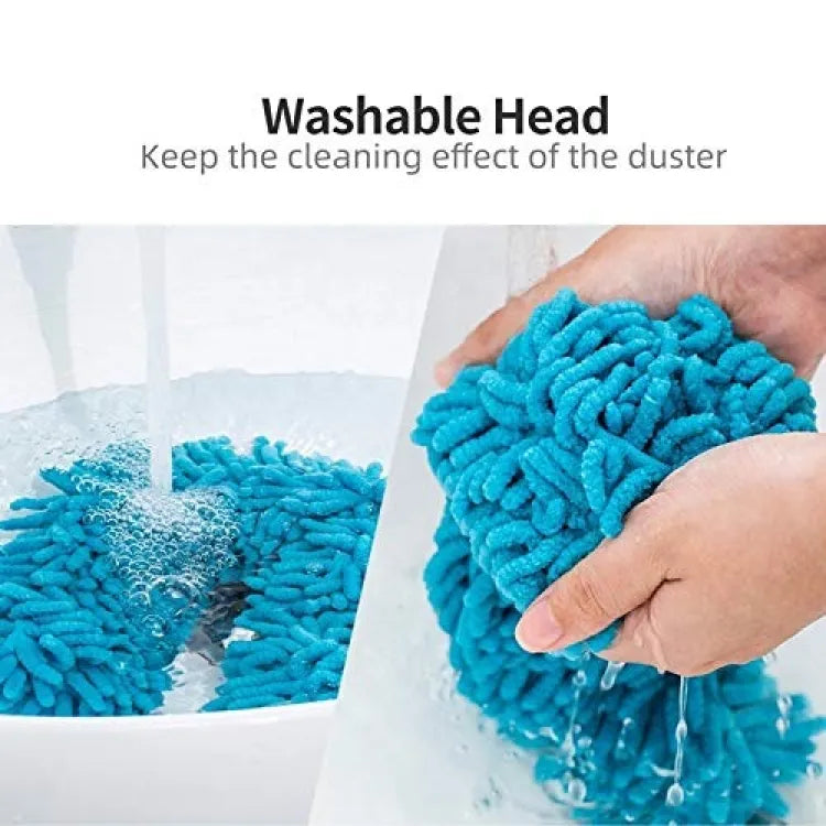 Flexible Micro Fiber Duster With Telescopic Stainless Steel Handle
