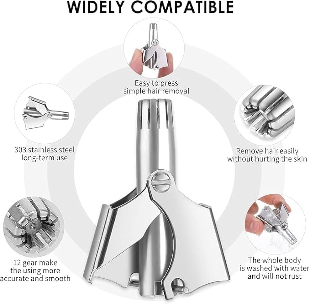 Stainless Steel Nose Hair Trimmer
