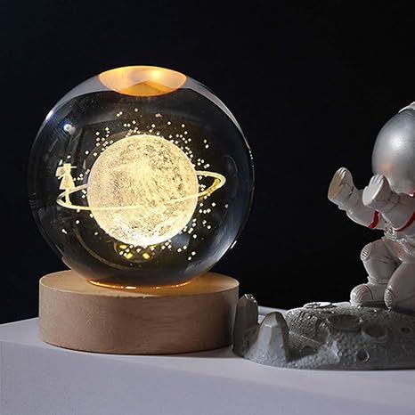 Crystal Ball Night Light Desktop Lamp